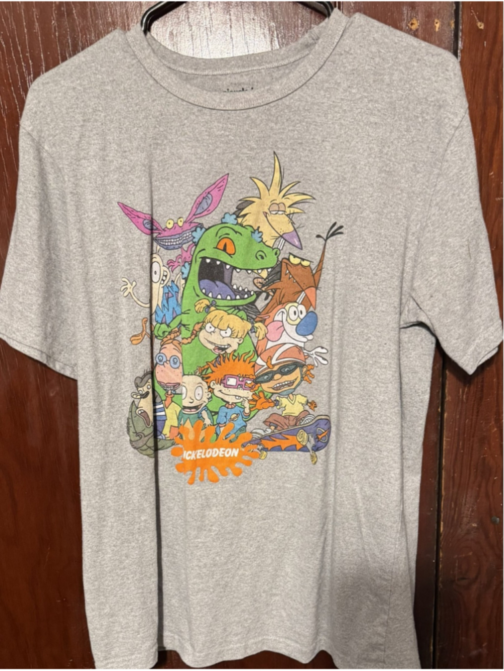 Nickelodeon T-Shirt Men L Gray Rugrats